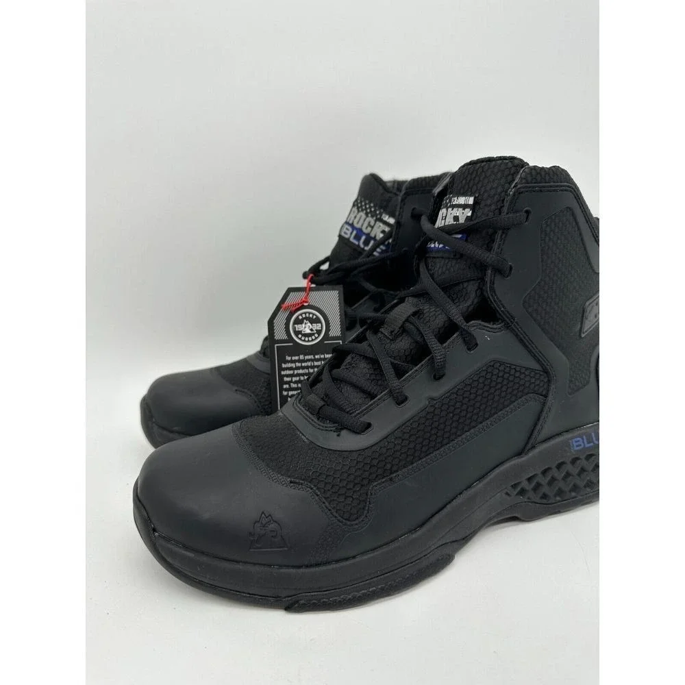 Rocky Boots Mens 7M Code Blue Public Service‎ Duty Work Boots Black F2892-18 NEW